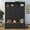 Black, variant on HICOMILA 76.7" H Farmhouse Hall Tree with Bench & Cabinet, 4-in-1 Entryway Storage Organizer with Coat Rack, Cubbies & Hooks, MDF Construction, Black / White