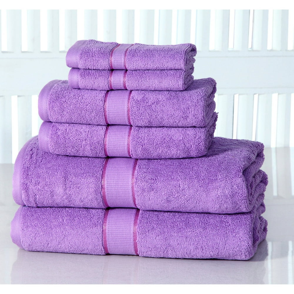 Elegance Spa Luxurious 600 GSM 6 Piece Cotton Towel Set