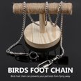 thumbnail image 4 of YVE Bird Foot Chain Flying Stainless Steel Training Rope Outdoor Parrot Ankle Foot Ring Accessories Bird Harness Leash Prevent Escaping-0624, 4 of 5