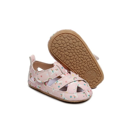 

Eloshman Toddler Casual Low Top Beach Shoes School Breathable Closed Toe Indoor Comfortable First Walker Flats