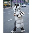 thumbnail image 5 of INS-abrigo largo acolchado con capucha para mujer, chaqueta acolchada de manga larga, abrigo acolchado, prendas de vestir exteriores de invierno, abrigo grueso acolchado cálido, 5 of 5
