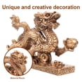 thumbnail image 2 of Auspicious Resin Dragon Statue Figurine for Home Office Decor, Feng Shui Decoration, 2 of 8