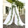 thumbnail image 5 of Coolmade Artificial Greenery Garland Faux Silk Eucalyptus Vines Wreath Wedding Backdrop Wall Decor Flower Arrangement (Eucalyptus Garland, 1), 5 of 7