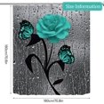 thumbnail image 2 of Shower Curtain, 180 x 180 cm Shower Curtains Mould Proof Resistant Waterproof Washable Polyester Fabric, Bathroom Curtains, 2 of 4