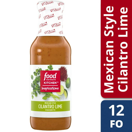 Food Network Kitchen Inspirations Mexican-Style Cilantro Lime Vinaigrette Dressing, 12 fl oz (Best Male Dressing Style)