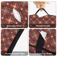 thumbnail image 6 of Orange Green Checkerboard Brown Pattern Toddler Nap Mat for Kid Preschool Daycare, Kid Sleeping Mat Bag, Toddler Sleeping Bag with Pillow, 6 of 6