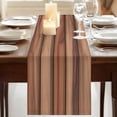 thumbnail image 3 of Table Runners 108 Inches Long Dress Scarves, Western Barn Door Farmhouse Coffee/Dining/Kitchen Table Runner for Living Room, Country Farmhouses Wooden Grain Brown 13x108 Inch, 3 of 9