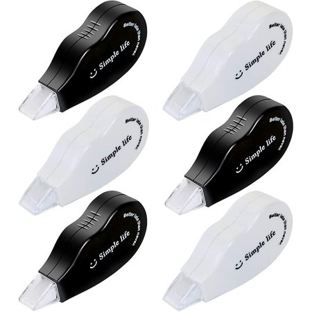 6 Pièces de Ruban Correcteur, 5 mm X 6 m, Mini Ruban Correcteur Compact 6 Pièces de Ruban Correcteur, 5 mm X 6 m, Mini Ruban Correcteur Compact