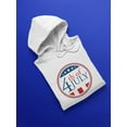 thumbnail image 3 of Modern Fourth Of July Usa Hoodie Women -Image by Shutterstock, Female x-Large, 3 of 4