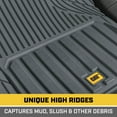 thumbnail image 6 of Cat® ToughLiner™ Rubber Car Floor Mats for Auto Truck SUV & Van, Full Custom Trim to Fit Liners, Advanced Performance Heavy Duty Odorless Car Mats, All Weather Protection, Gray, 6 of 9