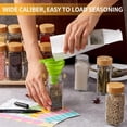 thumbnail image 4 of Mistaha Square Glass Spice Jar Set - 24 Pack (4oz) with Shaker Lids, Labels, Marking Pen, Funnel, and Rag, 4 of 6