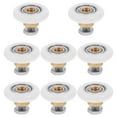 thumbnail image 1 of DEEPCRAFF 1Set Glass Door Replacement Pulley for Shower Doors with Durable Multi Color Sliding Rollers, 1 of 7