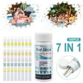 thumbnail image 3 of Ycolew 7-Way Pool Test Strips, 100 Strips Water Chemical Testing for Hot tub and Spa, Accurate Test Bromine, Total Alkalinity, pH, Free Chlorine, Total Hardness, Cyanuric Acid, and Total Chlorine, 3 of 7