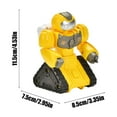 thumbnail image 3 of TIMIFIS Press Barrow Children Press Forward Robot Can Be Rotated 0-3 Years Old Children's Educational Early Learning Crawling Toy Car Car Model, 3 of 6