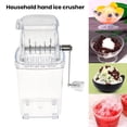thumbnail image 4 of Stainless Steel Blade Ice Crusher Manual Ice Crusher Handle Stainless Steel Blades Multifunctional Slushy Maker Snow Cone Shaved Ice Machine Kitchen Bar Manual Ice Shaver, 4 of 5