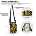 thumbnail image 6 of HELLHERO Sling Bag for Unisex Travel Daily Use Salamander Sunflower Pattern Crossbody Sling Bag Lightweight, 6 of 7