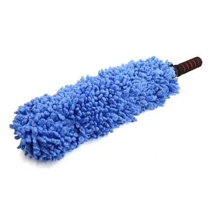 Blue Microfiber Cleaning Brush Duster Telescopic Dusting Tool for Car
