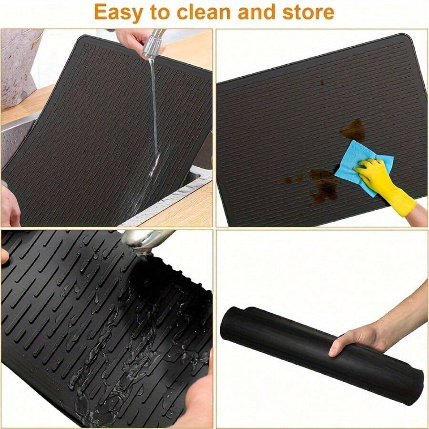 Stove Sovers For Stove Top - Silicone Electric Stove Cover Mat - 28 X 20 Ceramic Stove Guard Stove Top Protector, Heat Resistant Glass Cooktop Cover, Dish Drying Mats For Kitchen