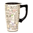 thumbnail image 1 of Taza de viaje Spoontiques Positive Affirmations, cerámica, color blanco, 1 of 1