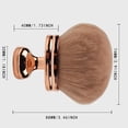 thumbnail image 3 of Extra Large Body Makeup Brush For Leg Makeup & Bronzer Suncreen Brush Applicator 3 Inch Wide Foundation Brush Oval Face Makeup Brush With Drawstring Bag Gol,Gold Beauty Equipment, 3 of 7