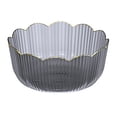 thumbnail image 1 of BUYISI Multifunctional Large Capacity Fruit Basin Transparent Plastic Fruit Bowl Stackable Salad Bowl Living Room Storage Fruit Tray grey, 1 of 5