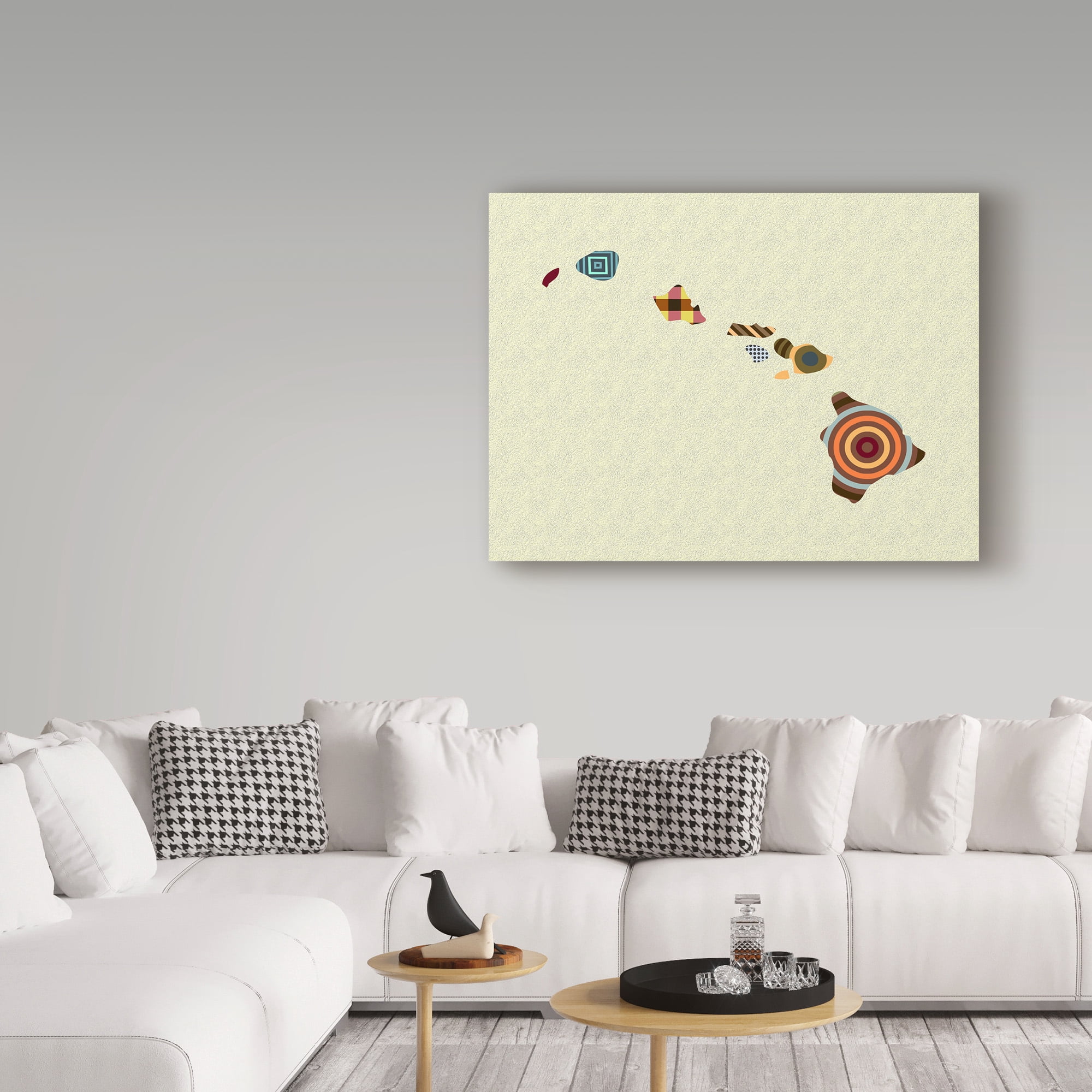 Trademark Fine Art 'Hawaii State Map' Canvas Art by Lanre Adefioye