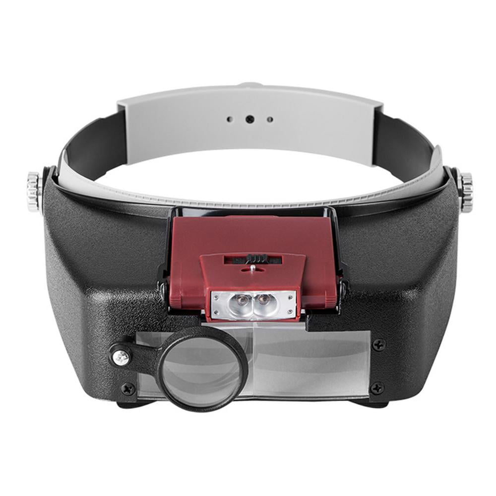Head Mounted Magnifying Glasses For C Headband Magnifier With Led Light