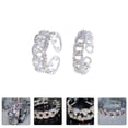 thumbnail image 6 of FOLOYORI 2Pcs Trendy Copper Rhinestone Ring Set for Women Party Decorations, 6 of 8