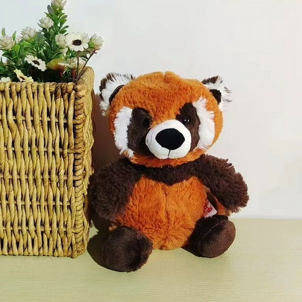 Mapache de peluche, lindo oso de peluche para abrazar, muñeca para niña, almohada para dormir en la cama, animal de cola grande súper lindo