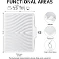 thumbnail image 2 of Bybiment Dish Drying Mat, Stone Drying Mat for Kitchen with Built-in Drain, 15.8" 13" Drying Mat Kitchen and Grey Microfiber Cleaning Cloth, Cleaning, 2 of 7