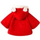 thumbnail image 5 of Abrigo De Invierno Para Niños Pequeños Chaquetas De Abrigo Para Niñas Color Sólido Felpa Flores Lindas Orejas De Conejo Sudadera Con Capucha Abrigo Grueso Capa Roja Odeerbi LM103-3781, 5 of 6