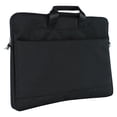 thumbnail image 3 of Bolsa para portátil de 15,6 pulgadas, gran capacidad, impermeable, transpirable, de tela Oxford, portátil, con correa para el hombro, color negro, 3 of 14