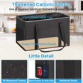 thumbnail image 2 of Bolsa de mano LHZK Standing Utility con marco de metal, tamaño grande, negra, 2 of 9