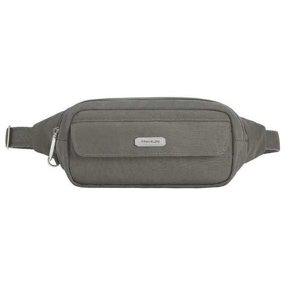 Travelon Essentials 5-Point Anti-Theft Belt Bag / Waist Pack - Smoke Gray