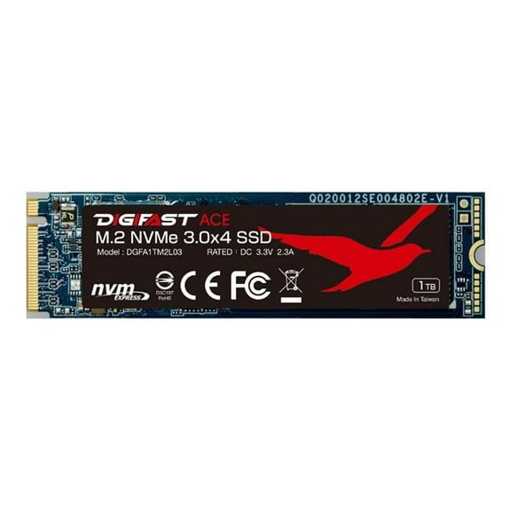 Digifast DGFA1TM2L03 Ace 1TB Gen3x4 PCIe M.2 2280 M.2 NVMe Solid State Drive