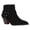 Black Suede Leather, variant on Bella Vita Bronx Western Ankle Booties (Women)