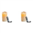 thumbnail image 1 of 2X Velas LED, Velas Parpadeantes Sin Llama, Velas Recargables, Velas de Real con Control Remoto, 10 cm, 1 of 1