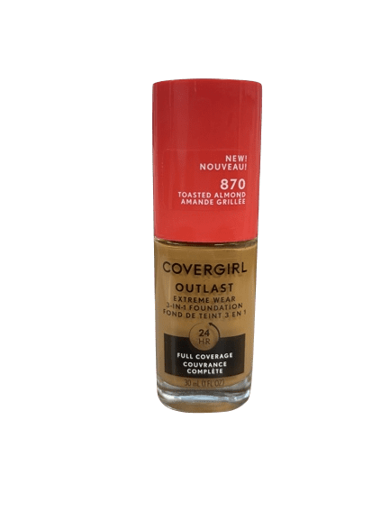 Covergirl Outlast Extreme Wear 3-in-1 Foundation-870 Toasted Almond 30ml/1fl.oz