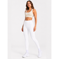 thumbnail image 3 of Women's High-Waisted 7/8 Yoga Leggings, Soft Stretch Workout Pants, White, L, 3 of 4