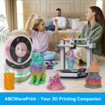 thumbnail image 3 of Paquete de filamento para impresora 3D ABCWavePrint PLA de 1.75 mm, 3 of 9