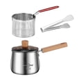 thumbnail image 4 of Lipstore 3x Deep Fryer Set Cookware Thick Small Deep Fryer Pot for Party Home, 4 of 8