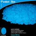 thumbnail image 2 of NOGIS 500pcs Glow in The Dark Rocks Outdoor Decorations Stones Small Luminous Pebbles Indoor/Outdoor Decor for Garden Fish Tank Aquarium Planter Walkway - White, 2 of 7