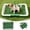 Green, variant on Portable Puppy Training Mat with Tray Reusable Pet Potty Pad for Indoor Outdoor Use