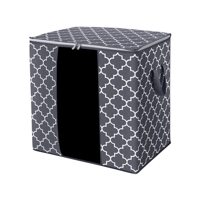 Wardrobe Storage Bag, Cotton Quilt, Clothing Sorting Box, Sealed Storage Bag, Folding Storage Box Gray