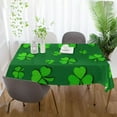 thumbnail image 6 of St Patrick's Clover Shamrock Tablecloth Rectangle Colorful Table Cloth Large Square Table Cover for Dining Kitchen Party 54"x72" Decor Gift, 6 of 7