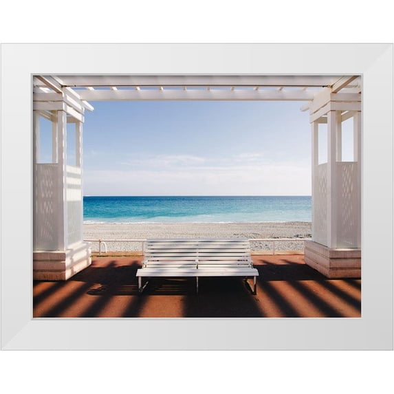 Palazon, Paco 18x14 White Modern Wood Framed Museum Art Print Titled - Window to the Sea