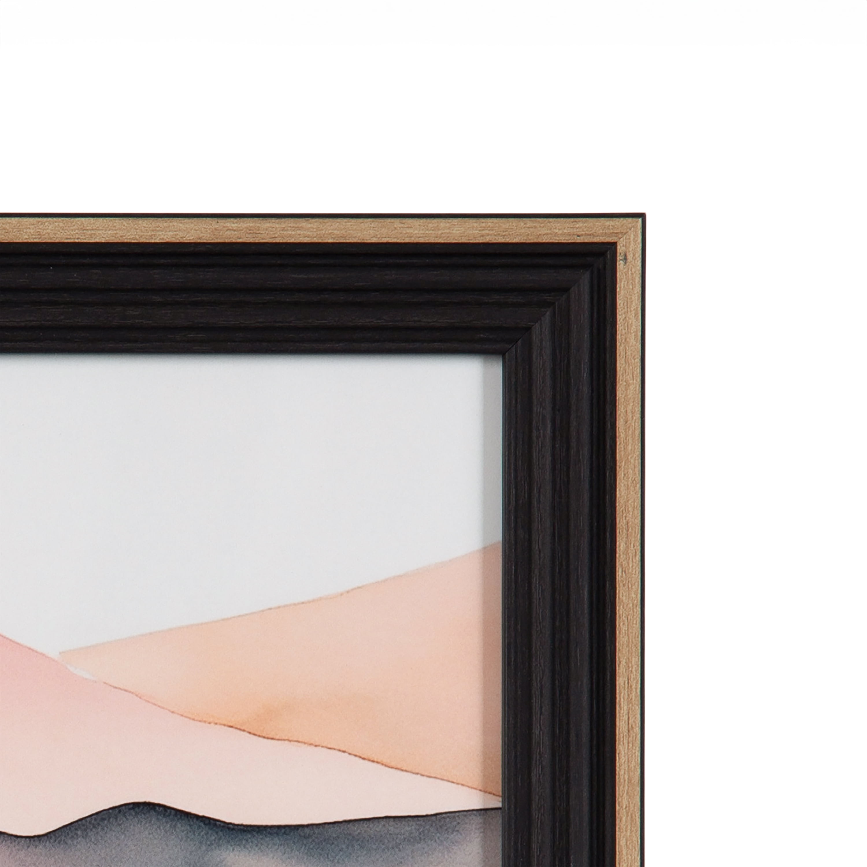 DesignOvation 8x10 Casual Black/Tan Decorative Tabletop Picture Frame
