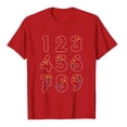 thumbnail image 6 of Plus Size Summer Shirt for Women Casual Printed Short Sleeve Crew Neck Tshirt Trendy Lighweight Tops (2XL, Red), 6 of 9