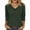 Green, variant on Zylanna Women's Pullover Sweaters, 3/4 Sleeve Knitted Solid Color V-Neck Casual Tops for Women Khaki