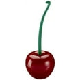 thumbnail image 1 of escobilla de baño en forma de flor, escobilla de baño en forma de cereza color rojo vino,, 1 of 5